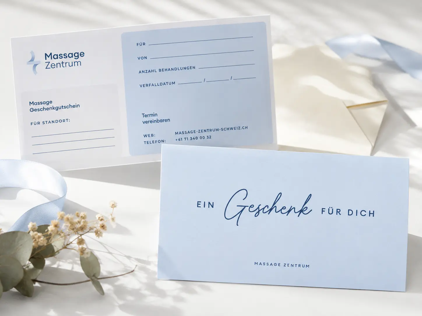 Massage-Gutschein für eine Behandlung im Massage Zentrum Volketswil