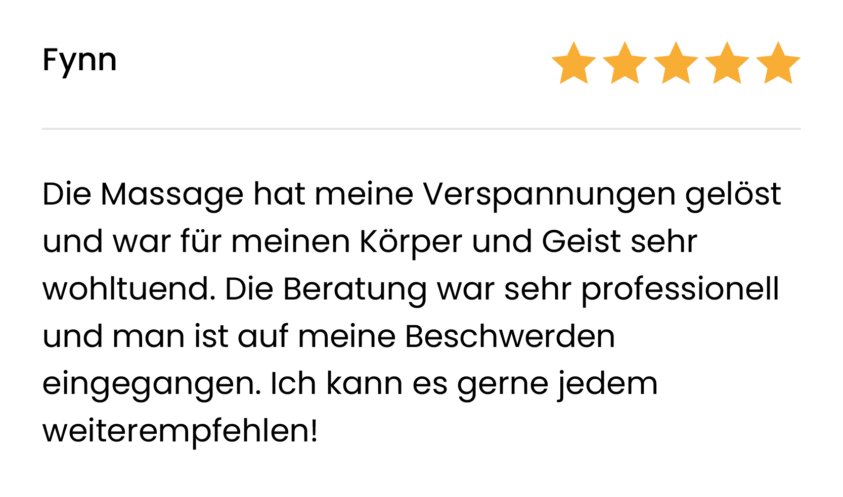 Massage Referenz Volketswil 4